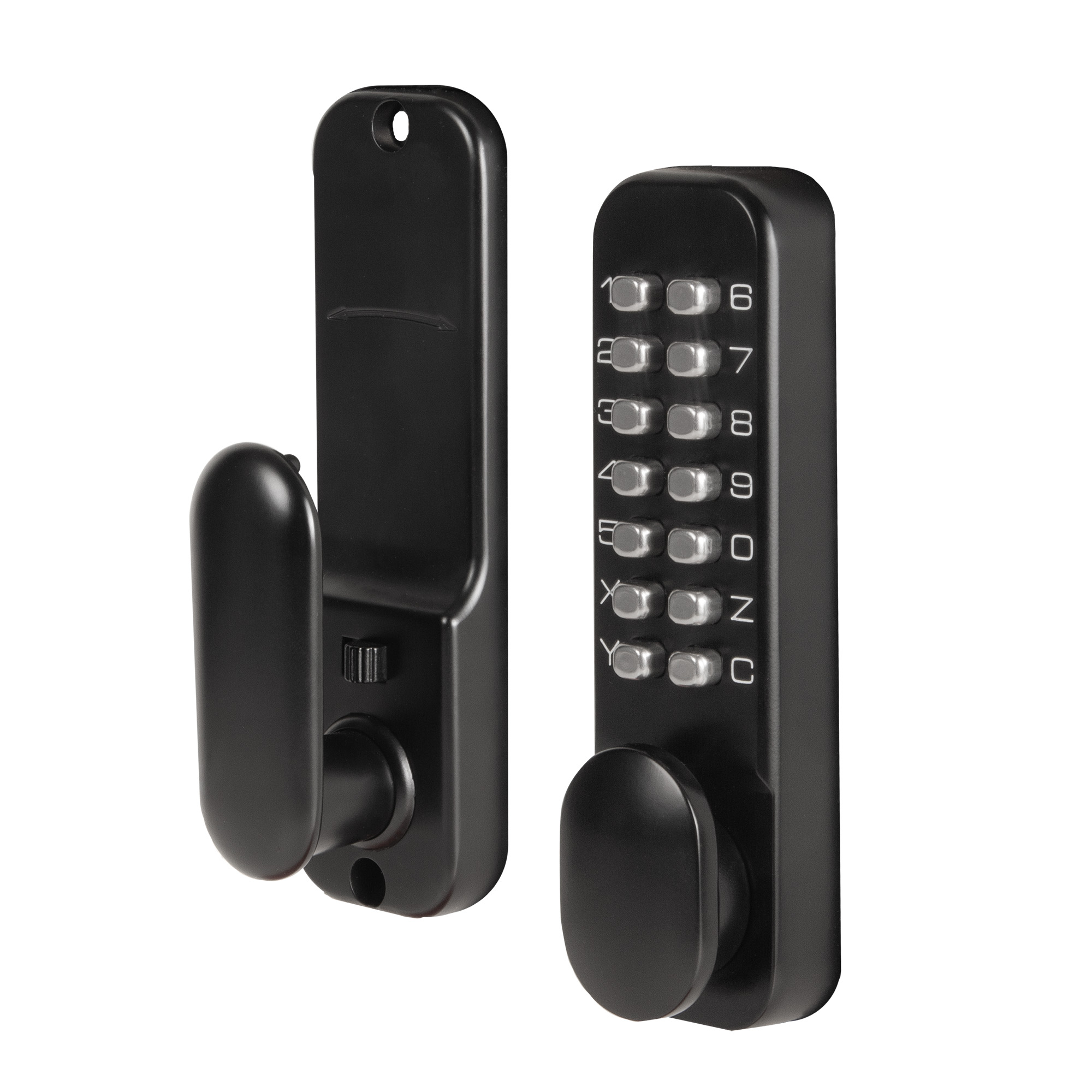 Замок Ajax (Аякс) накладной кодовый RIM-200 code BL черный ID товара: 57325